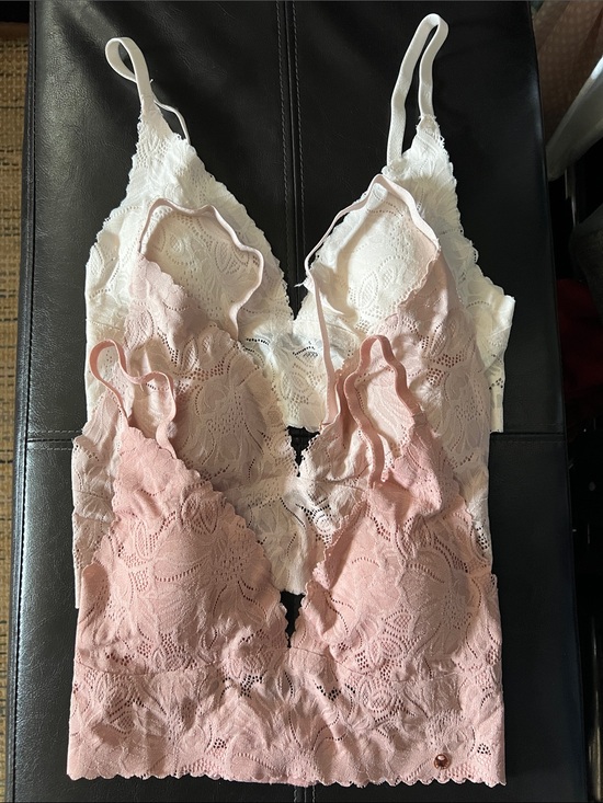 Danskin Other - Danskin Lace Bralette Set - Pink, nude and ivory